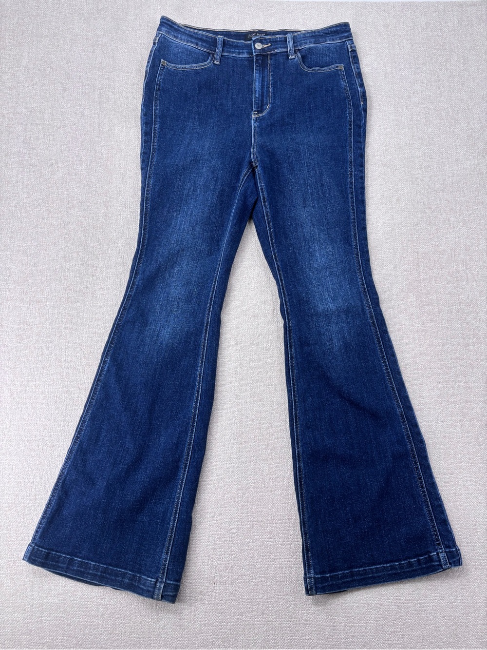 Judy Blue High-Rise side seam retro Dark wash Flare sunset stroll  jeans 13/31